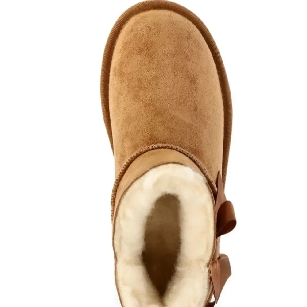 BearPaw Pawz‎ Faux Suede Shearling Boots- Hickory